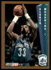 Alonzo Mourning #311 Basketball Cards 1992 Fleer Prices