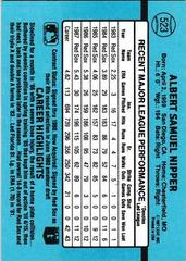 Back Of Card | Al Nipper Baseball Cards 1988 Donruss