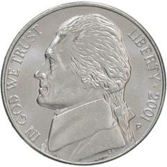 2001 P Coins Jefferson Nickel Prices