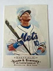 Gary Sheffield #319 Baseball Cards 2009 Topps Allen & Ginter Prices