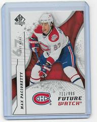 Max Pacioretty #178 Hockey Cards 2008 SP Authentic Prices