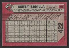 Backside | Bobby Bonilla Baseball Cards 1989 Bowman