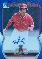 Nelson Rada [Blue] #BMA-NR Baseball Cards 2023 Bowman Chrome Prospect Mega Box Autographs Prices