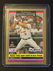 Albert Pujols [Gold] #UH186 Baseball Cards 2006 Topps Updates & Highlights Prices