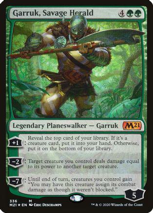 Garruk, Savage Herald [Foil] Magic Core Set 2021