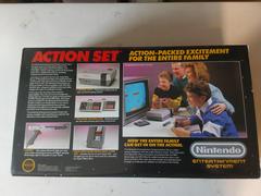 BACK OF BOX (GRAY ZAPPER) | Nintendo NES Action Set Console NES