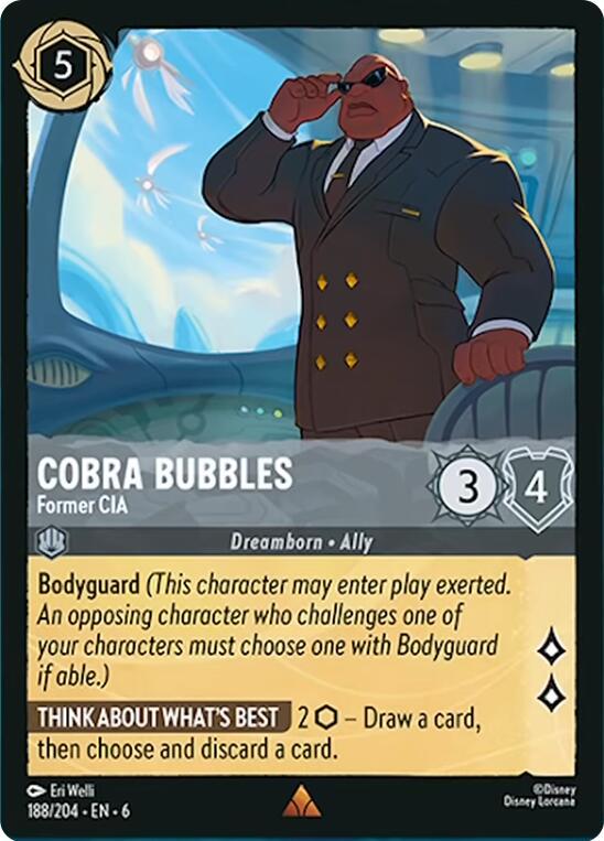 Cobra Bubbles - Former CIA #188 Lorcana Azurite Sea