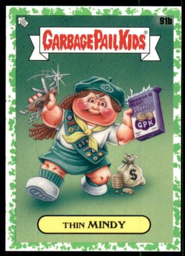 Thin MINDY [Green] #91b Garbage Pail Kids Food Fight