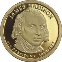 2007 S JAMES MADISON PROOF Presidential Dollar Prices Ungraded