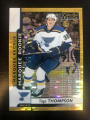 Tage Thompson [Seismic Gold] Hockey Cards 2017 O Pee Chee Platinum Prices