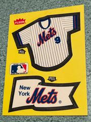 Mets [Jersey, Pennant Sticker] Baseball Cards 1985 Fleer Prices