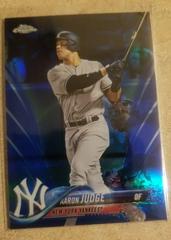 Aaron Judge [Batting Blue Refractor] Baseball Cards 2018 Topps Chrome Prices