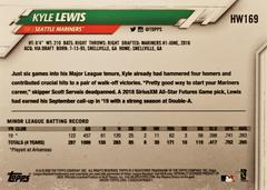 Back | Kyle Lewis [SP] Baseball Cards 2020 Topps Holiday
