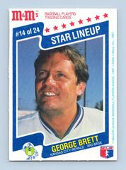 George Brett #14 Baseball Cards 1987 M & M's Prices