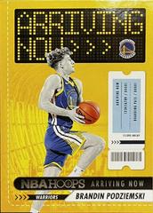 Brandin Podziemski #15 Basketball Cards 2023 Panini Hoops Arriving Now Prices