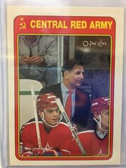 Viktor Tikhonov #17R Hockey Cards 1990 O-Pee-Chee Red Army Prices