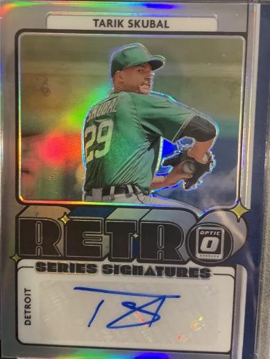 Tarik Skubal [Holo] #RET-TS Baseball Cards 2021 Panini Donruss Optic Retro Signature Series