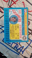 Back  | Howard Johnson Baseball Cards 1988 Topps Mini League Leaders