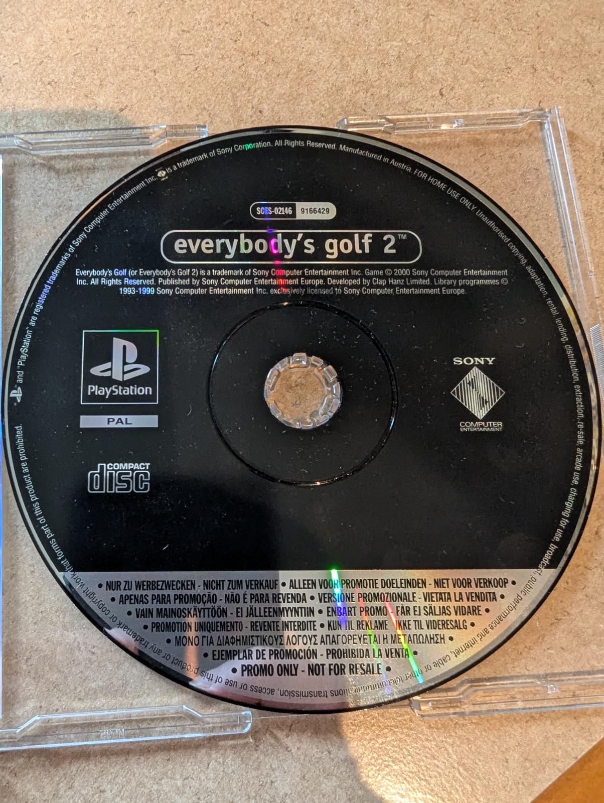 Everybody's Golf 2 [Promo Not For Resale] PAL Playstation