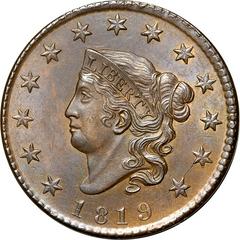 1819 Coins Coronet Head Penny Prices