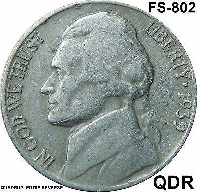 1939 [FS-802] Coins Jefferson Nickel