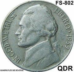 1939 [FS-802] Coins Jefferson Nickel Prices