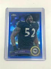 Ray Lewis [Blue Refractor] Football Cards 2011 Topps Chrome Prices