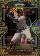 Julio Rodriguez [Snake Skin Prizm] #40 Baseball Cards 2022 Panini Prizm Prices