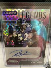 Ray Lewis [Purple Power Prizm] Football Cards 2021 Panini Prizm Franchise Legends Signatures Prices