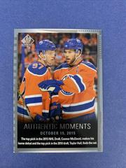Connor McDavid, Taylor Hall #160 Hockey Cards 2015 SP Authentic Prices