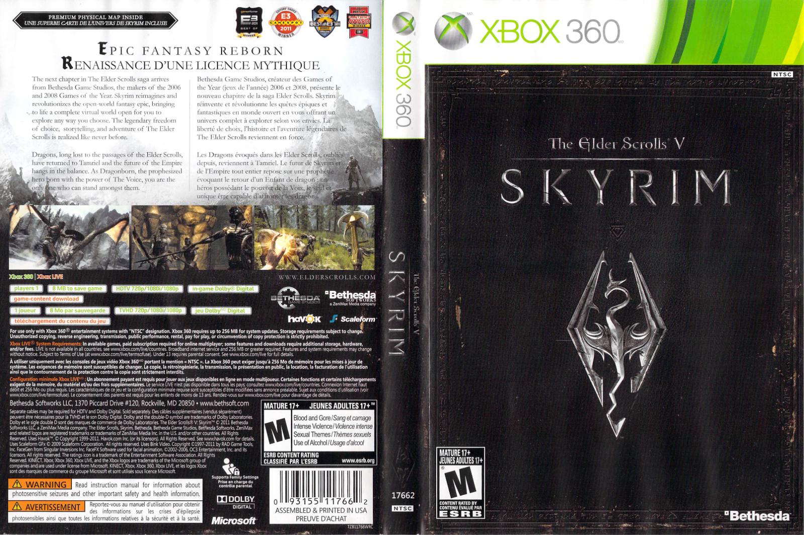 Elder Scrolls V: Skyrim Prices Xbox 360 | Compare Loose, CIB & New Prices