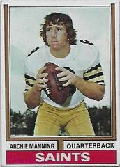 Archie Manning #70 Football Cards 1974 Topps Prices
