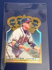 Chipper Jones Baseball Cards 1999 Pacific Crown Royale Gold Die Cut Premiums Prices