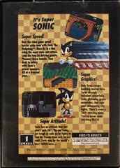 Back Cover | Sonic the Hedgehog [ESRB] Sega Genesis
