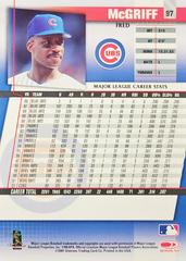 Rear | Fred McGriff Baseball Cards 2002 Donruss Best of Fan Club