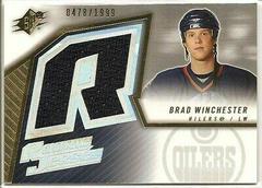 Brad Winchester [Jersey] Hockey Cards 2005 SPx Prices