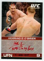 Heath Herring [Red Ink] #AHH Ufc Cards 2009 Topps UFC Round 1 Autographs Prices