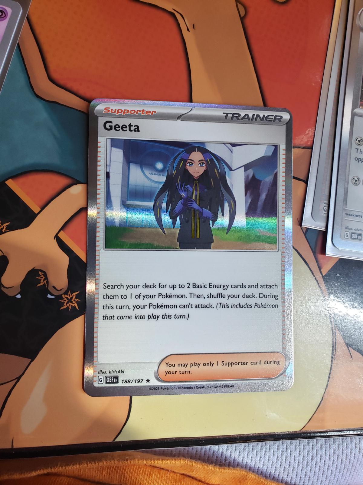 Geeta [Holo] #188 Prices | Pokemon Obsidian Flames | Pokemon Cards