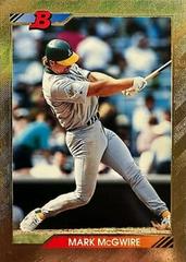 Mark McGwire [Foil] #620 Baseball Cards 1992 Bowman Prices