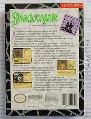 Box Back | Shadowgate NES