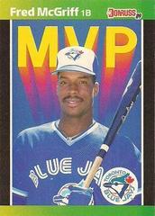 Fred McGriff Baseball Cards 1989 Donruss MVP Prices