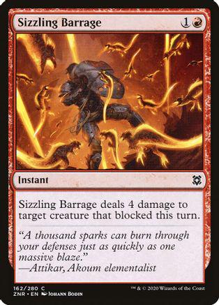 Sizzling Barrage Magic Zendikar Rising