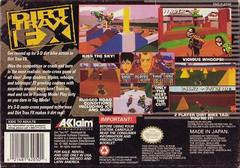 Dirt Trax FX - Back | Dirt Trax FX Super Nintendo