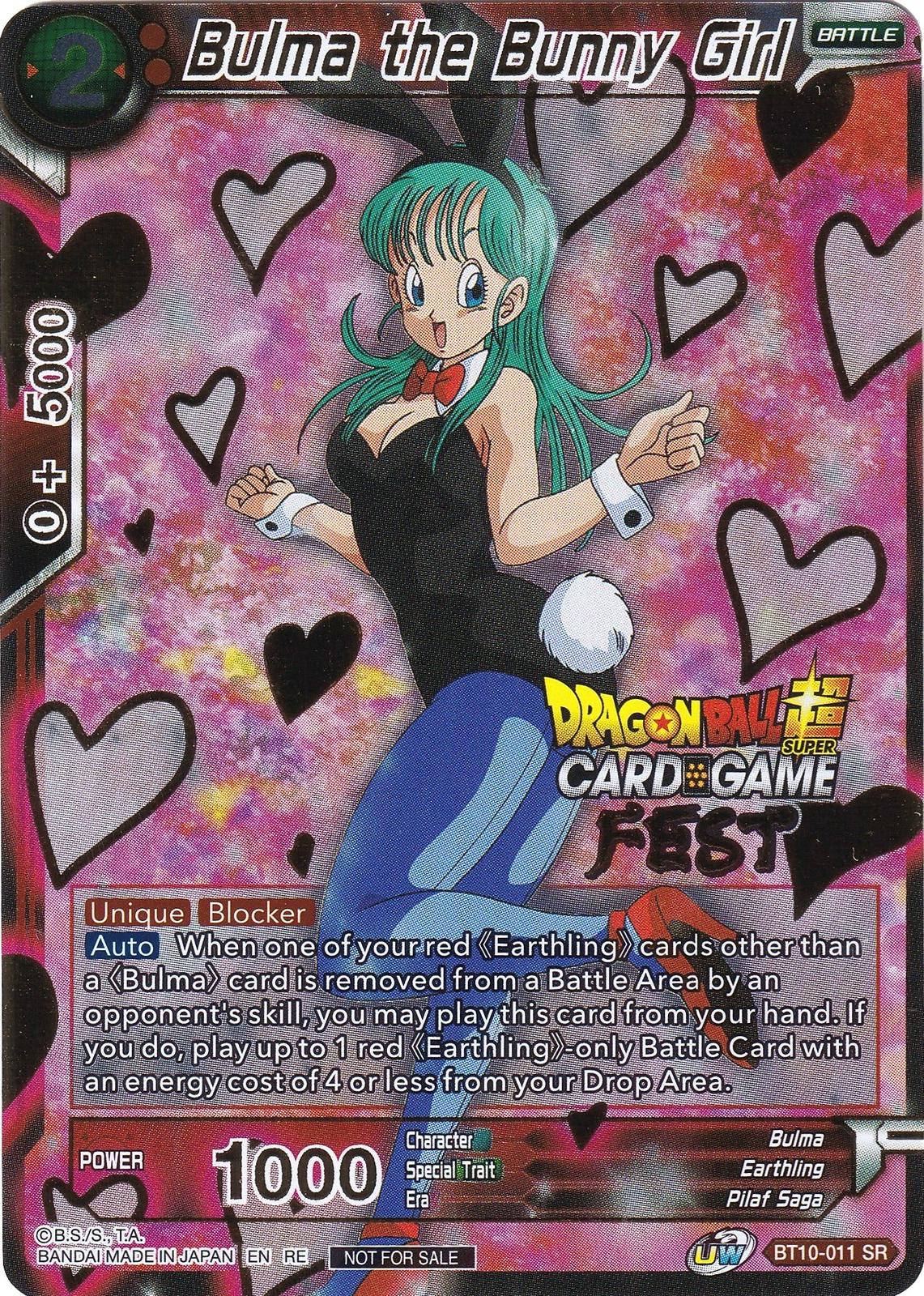 Bulma the Bunny Girl BT10-011 Dragon Ball Super Divine Multiverse Release Promos