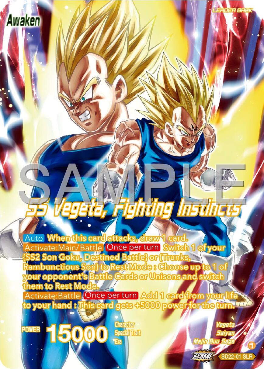 Vegeta // SS Vegeta, Fighting Instincts SD22-01 Dragon Ball Super Premium Anniversary Box 2024