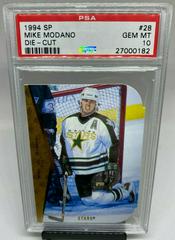 Mike Modano [Die Cut] Hockey Cards 1994 SP Prices