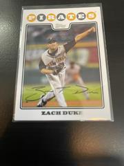 Zach Duke [Team Set] #PIT14 Baseball Cards 2008 Topps Prices