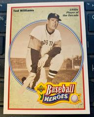 1950s Player of the Decade Baseball Cards 1992 Upper Deck Heroes Ted Williams Prices