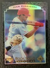 Ivan Rodriguez Baseball Cards 1997 Upper Deck Rock Solid Foundation Prices