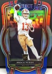 Brock Purdy [Red Blue Die Cut] #213 Football Cards 2022 Panini Select Prices